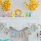 4 Easter Bunny Peeps Table Decorations Centerpieces Wooden Spring Shaped Peep Bunnies Rabbit Tiered Tray & Table Top Sign Decor for Mantle Home Wood Rustic Farmhouse Party Supplies